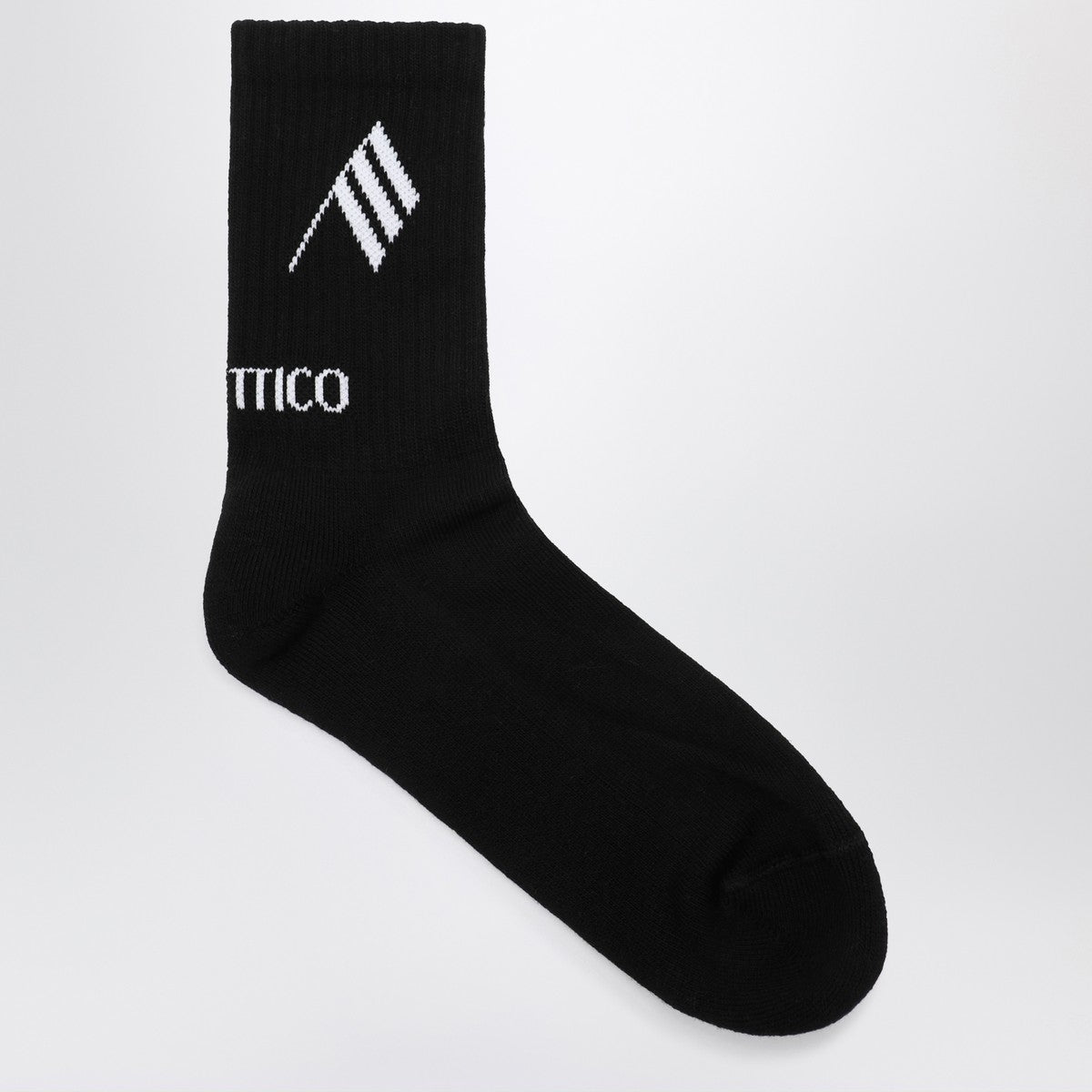 The Attico Black/white socks with logo The Attico 