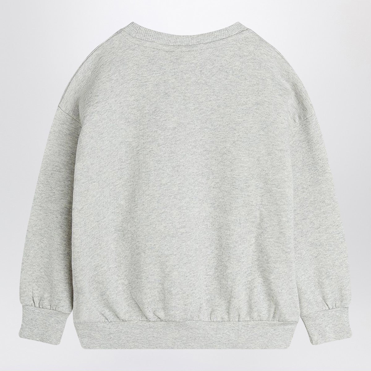 Mini Rodini Gray sweatshirt with heart and arrow in velour Mini Rodini 