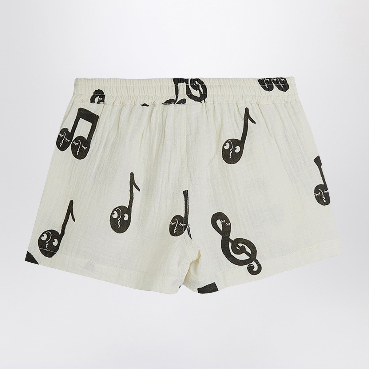Mini Rodini White shorts with musical notes Mini Rodini 