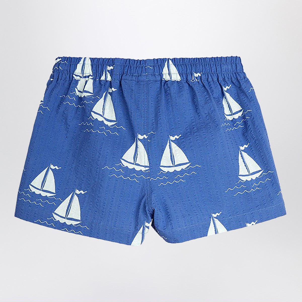 Mini Rodini Blue shorts with sailboats