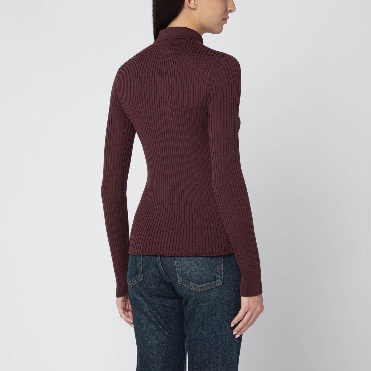 Roberto Collina Aubergine wool cardigan Roberto Collina 