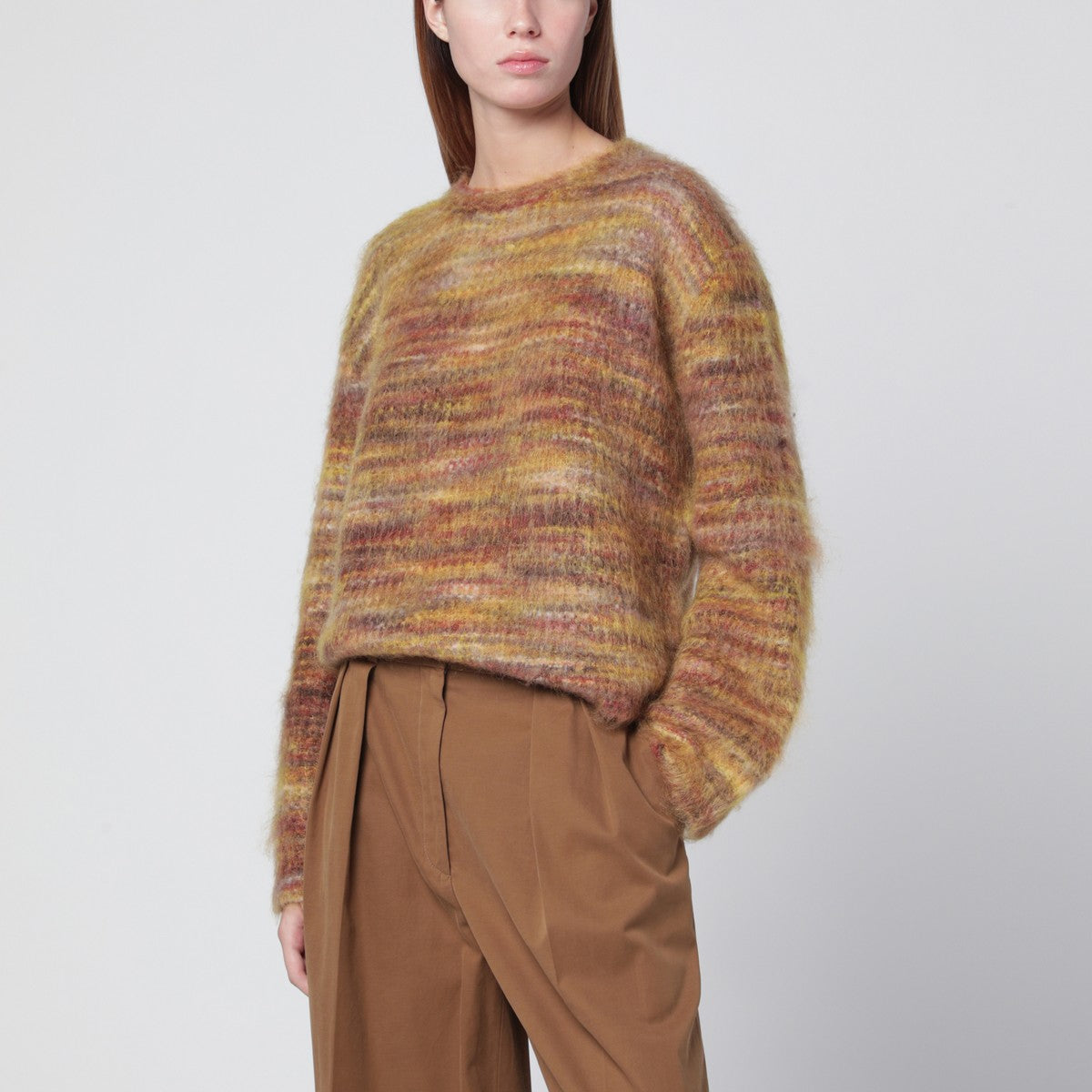 Roberto Collina Multicolour printed-yarn sweater Roberto Collina 