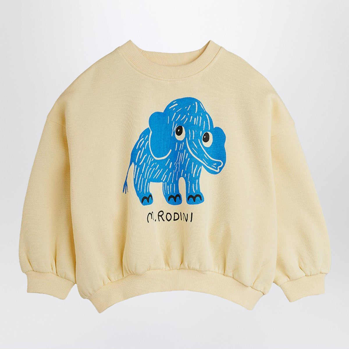 Mini Rodini Ivory sweatshirt with mammoth print Mini Rodini 