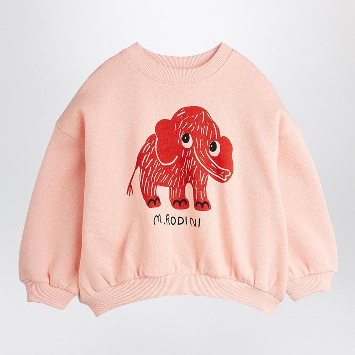Mini Rodini Pink sweatshirt with mammoth print Mini Rodini 
