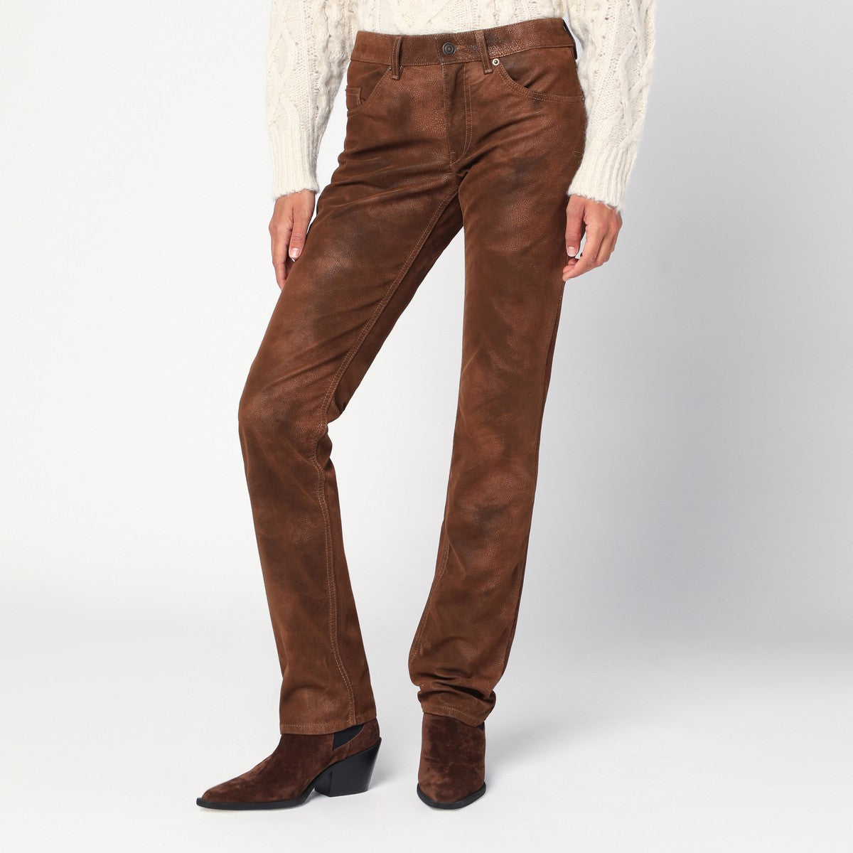 ISABEL MARANT Étoile Tobacco faux leather trousers ISABEL MARANT Étoile 