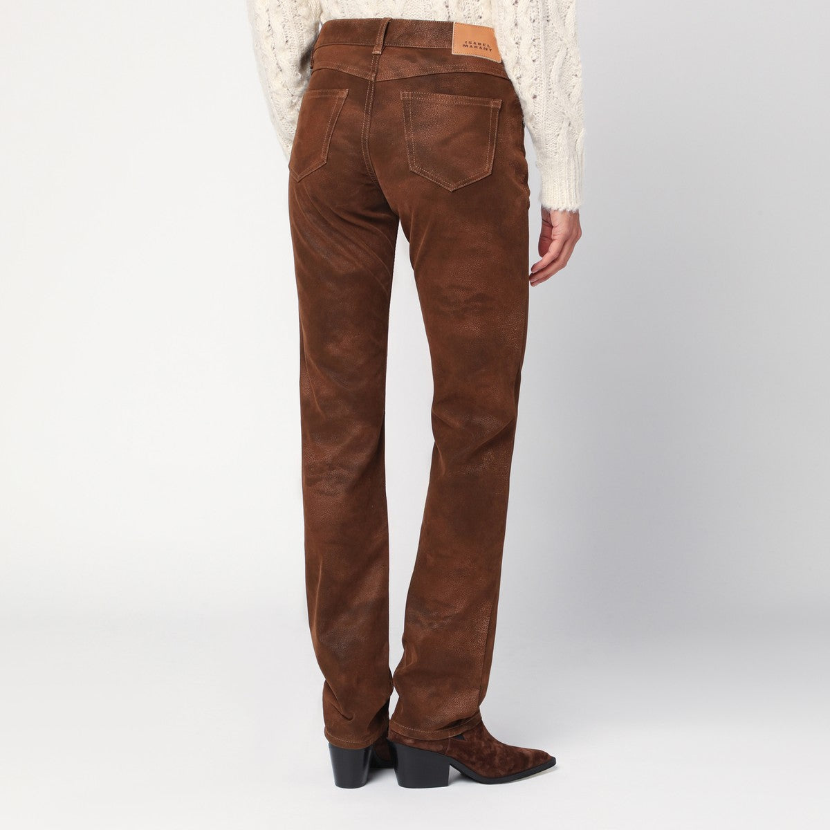 ISABEL MARANT Étoile Tobacco faux leather trousers ISABEL MARANT Étoile 