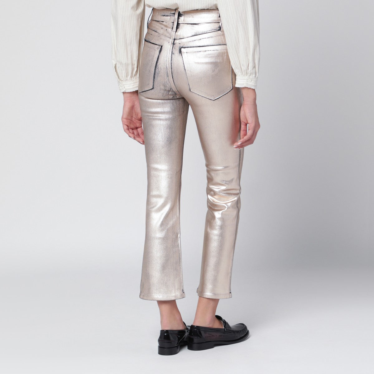 Frame Champagne The Reboot cropped trousers Frame 
