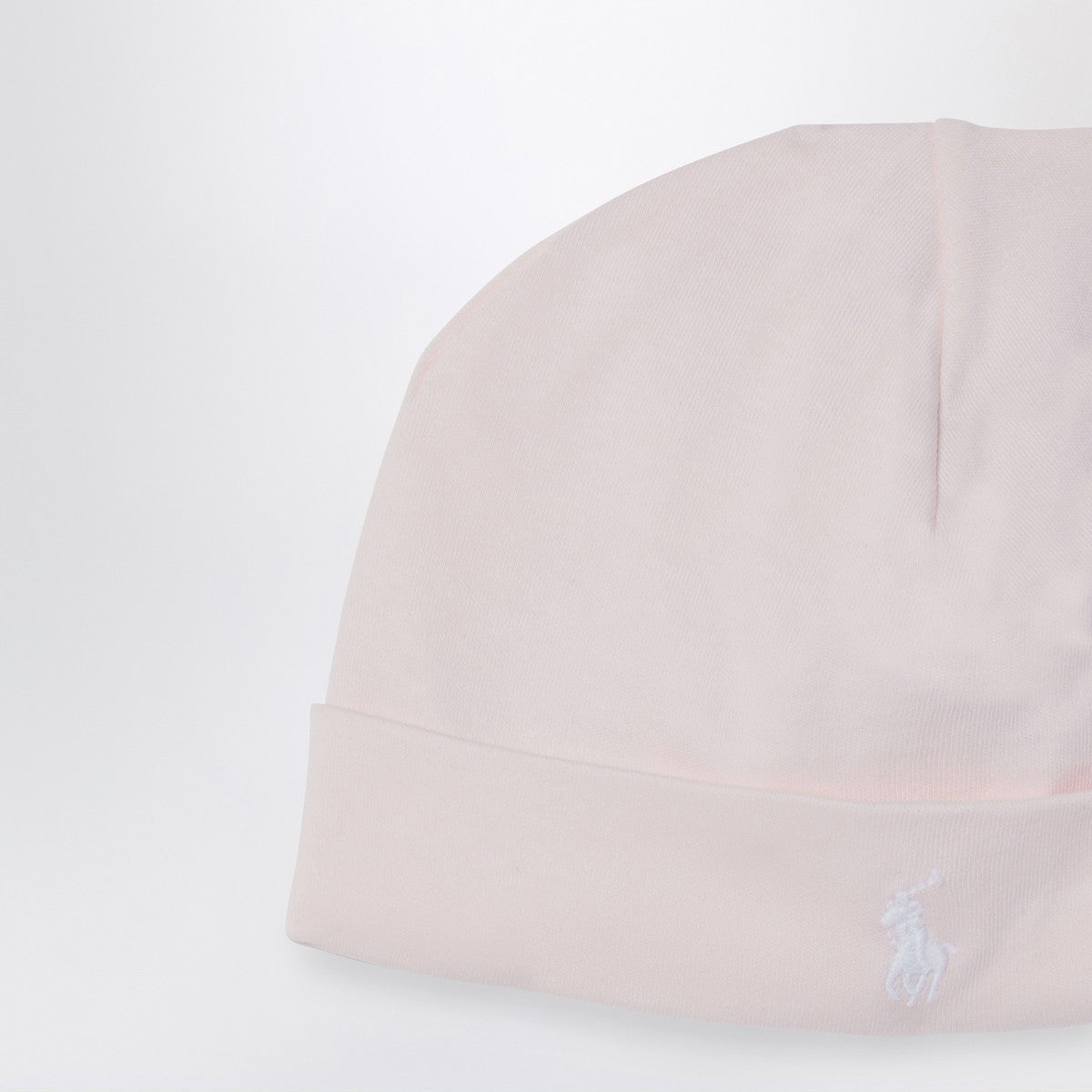 Polo Ralph Lauren Light pink cotton bonnet with logo Polo Ralph Lauren 