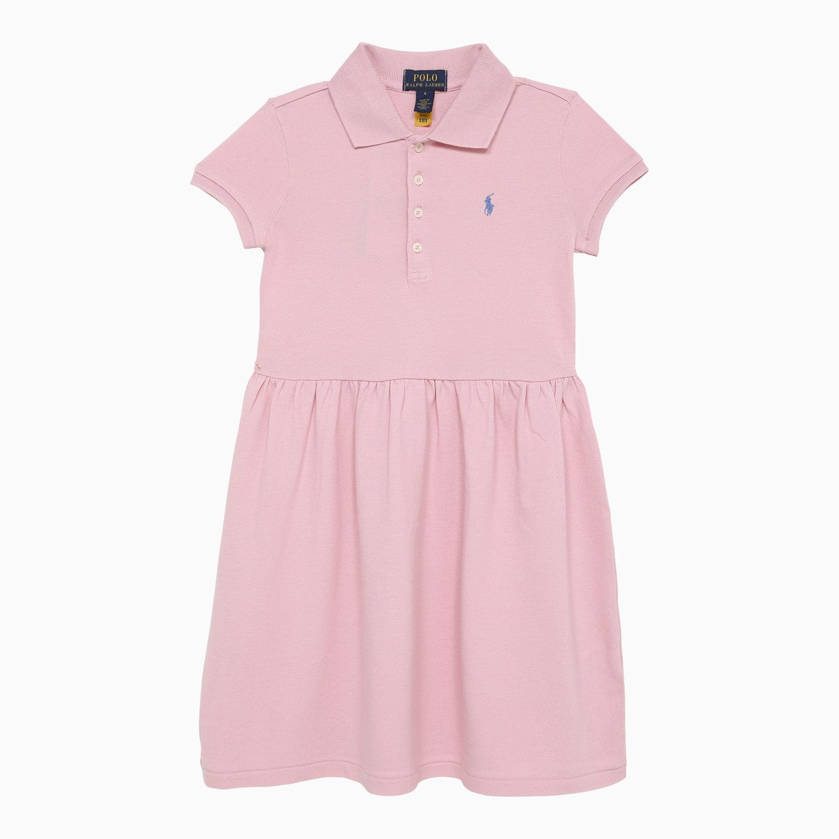 Polo Ralph Lauren Pink cotton dress with logo Polo Ralph Lauren 