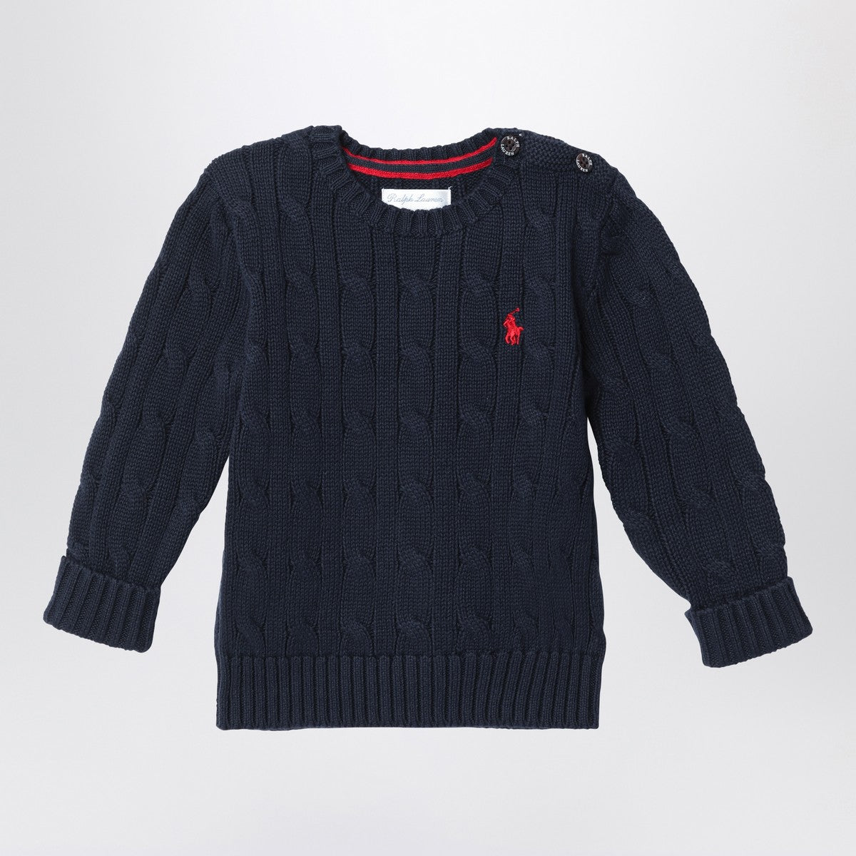 Polo Ralph Lauren Navy blue cotton cable-knit sweater Polo Ralph Lauren 