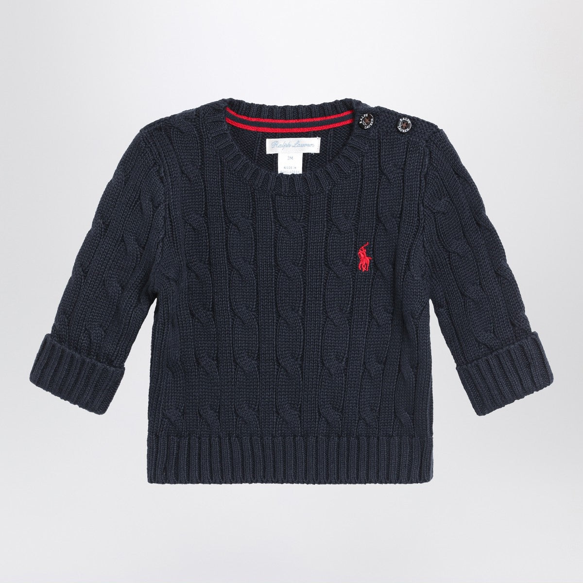 Polo Ralph Lauren Navy blue cable-knit cotton sweater Polo Ralph Lauren 