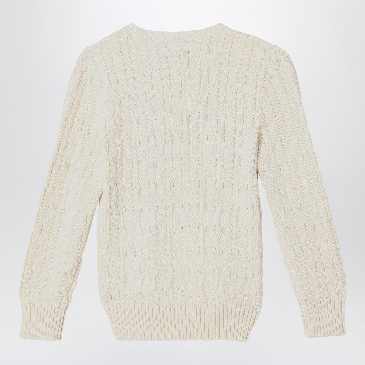 Polo Ralph Lauren Cream cable-knit crewneck sweater Polo Ralph Lauren 