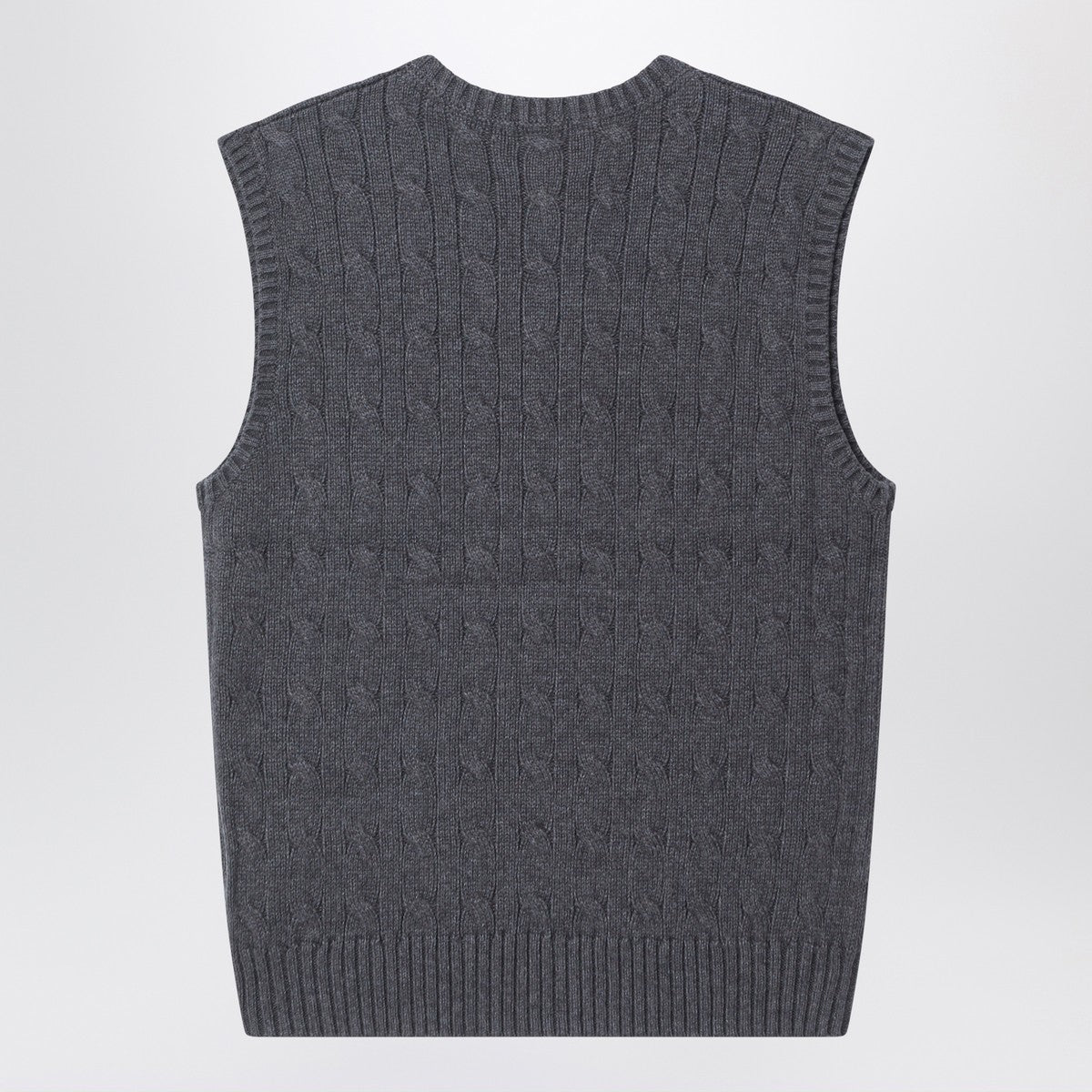 Polo Ralph Lauren Grey cable-knit cotton vest Polo Ralph Lauren 