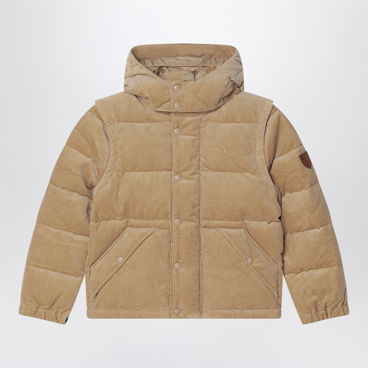 Polo Ralph Lauren Convertible jacket in beige khaki corduroy Polo Ralph Lauren 