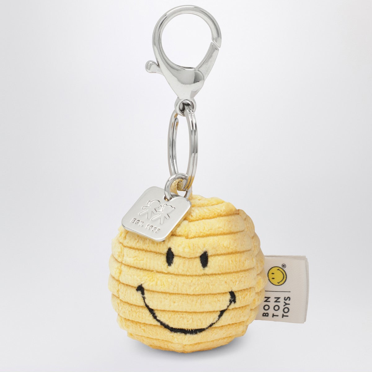Bon Ton Toys Smiley velvet keychain yellow Bon Ton Toys 