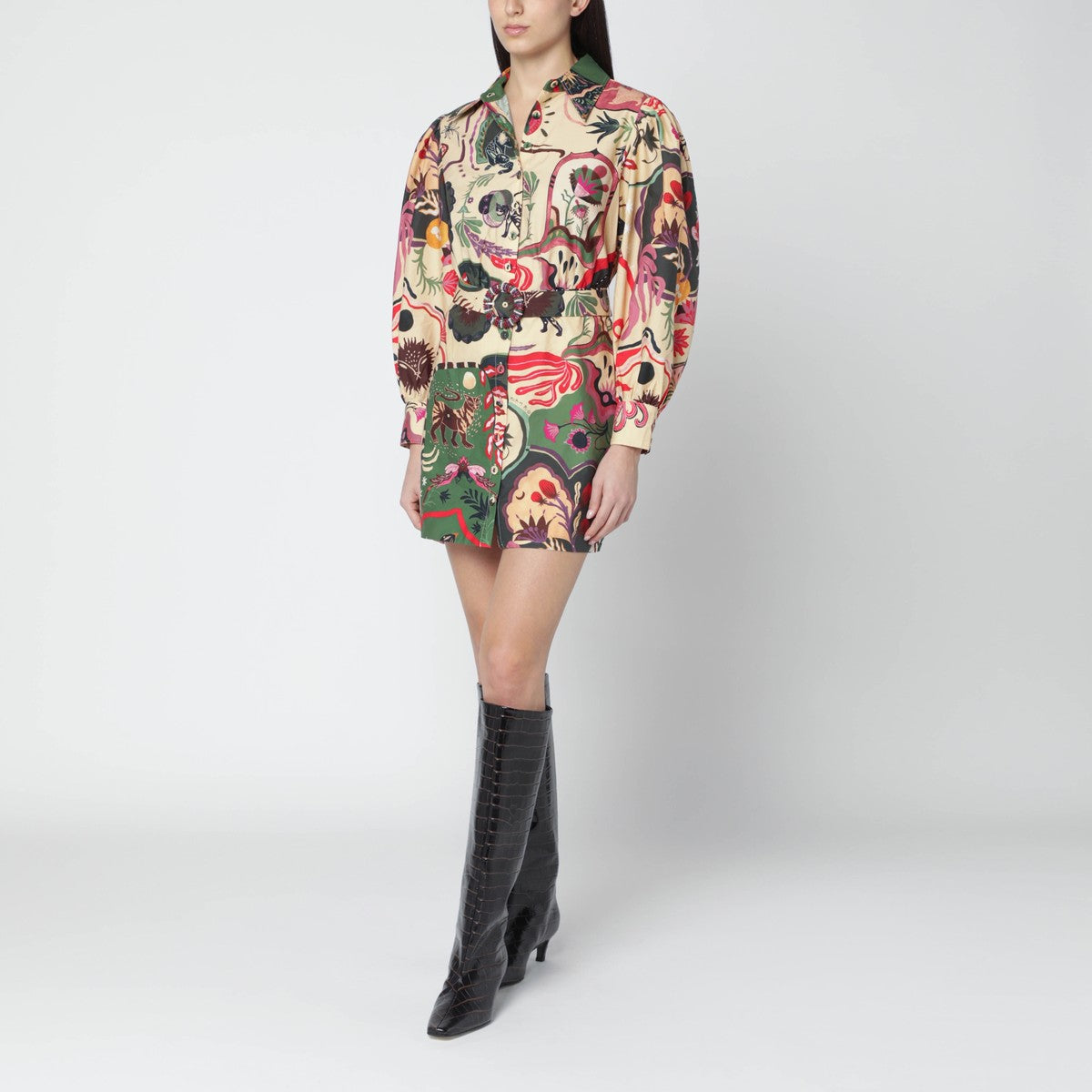 FARM Rio Short multicolour dress with matching belt FARM Rio 