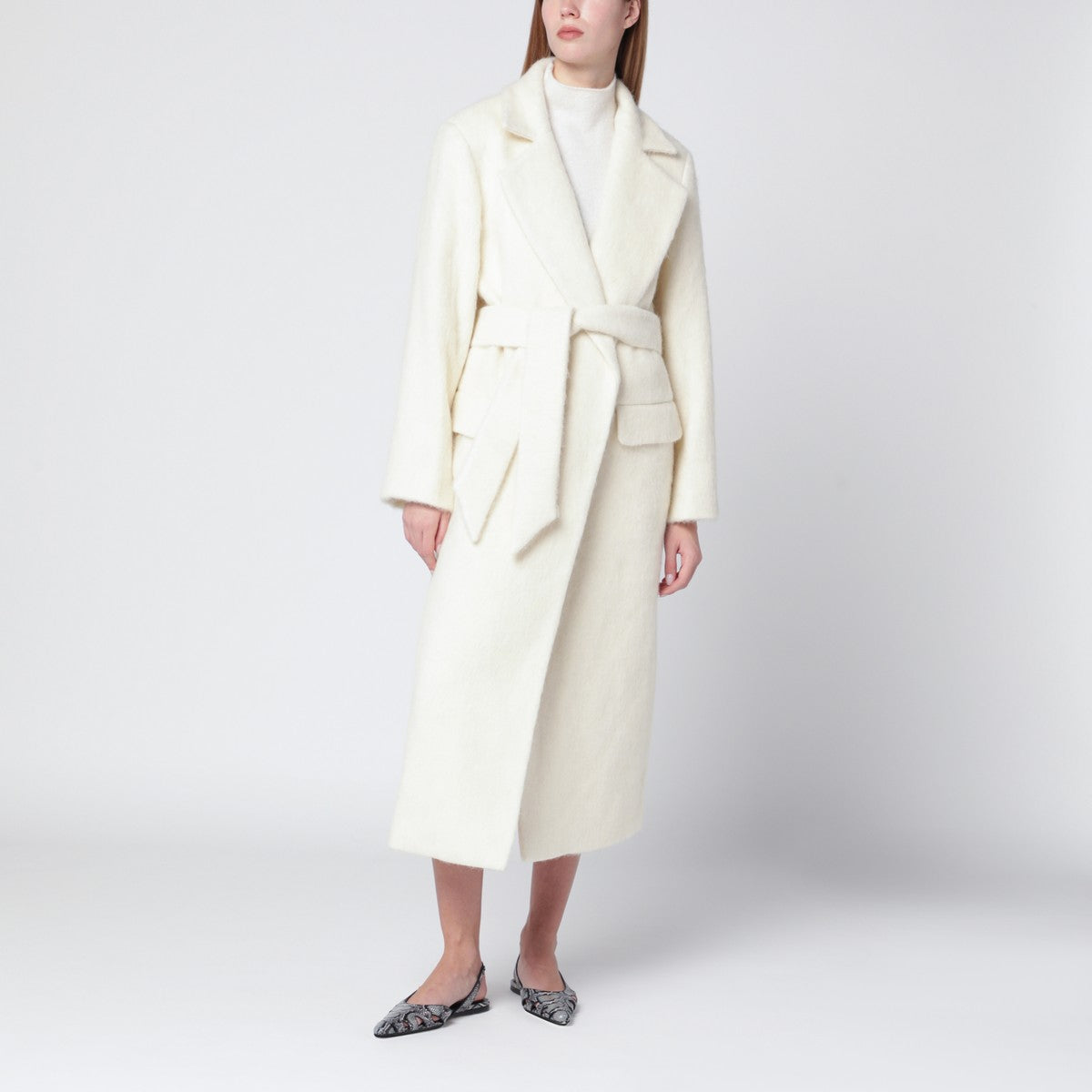 ALMADA LABEL Cream robe coat ALMADA LABEL 