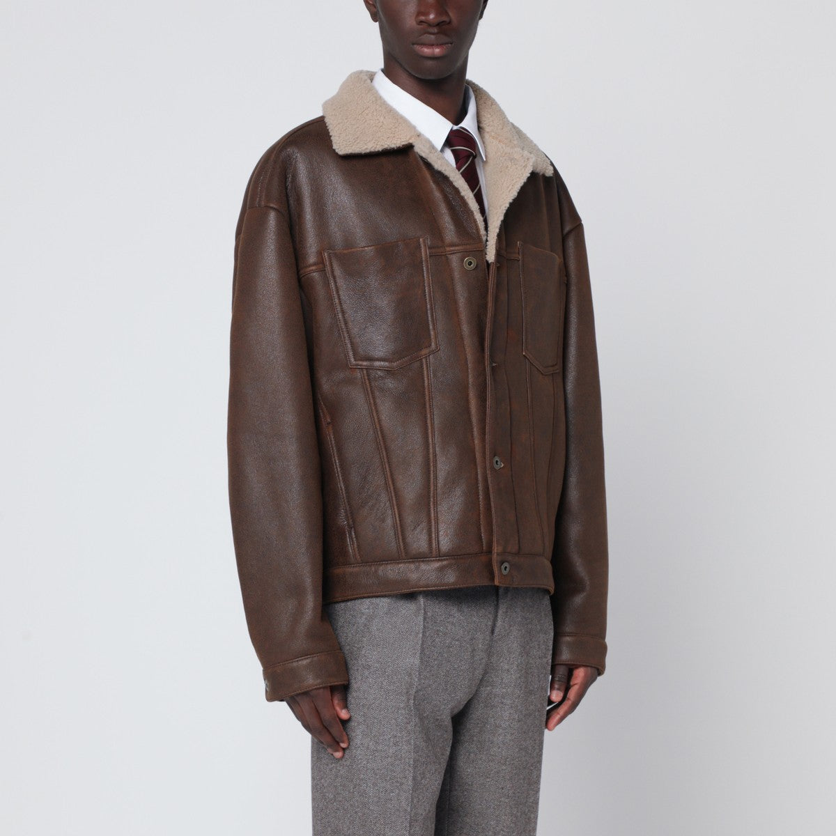 Salvatore Santoro Burnt brown leather jacket Salvatore Santoro 