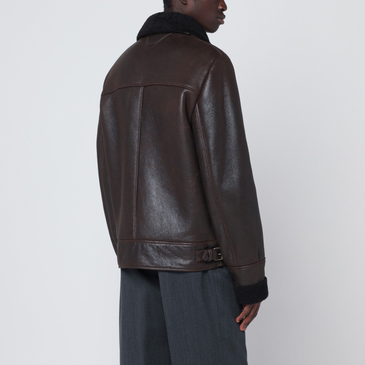 Salvatore Santoro Dark brown leather jacket Salvatore Santoro 
