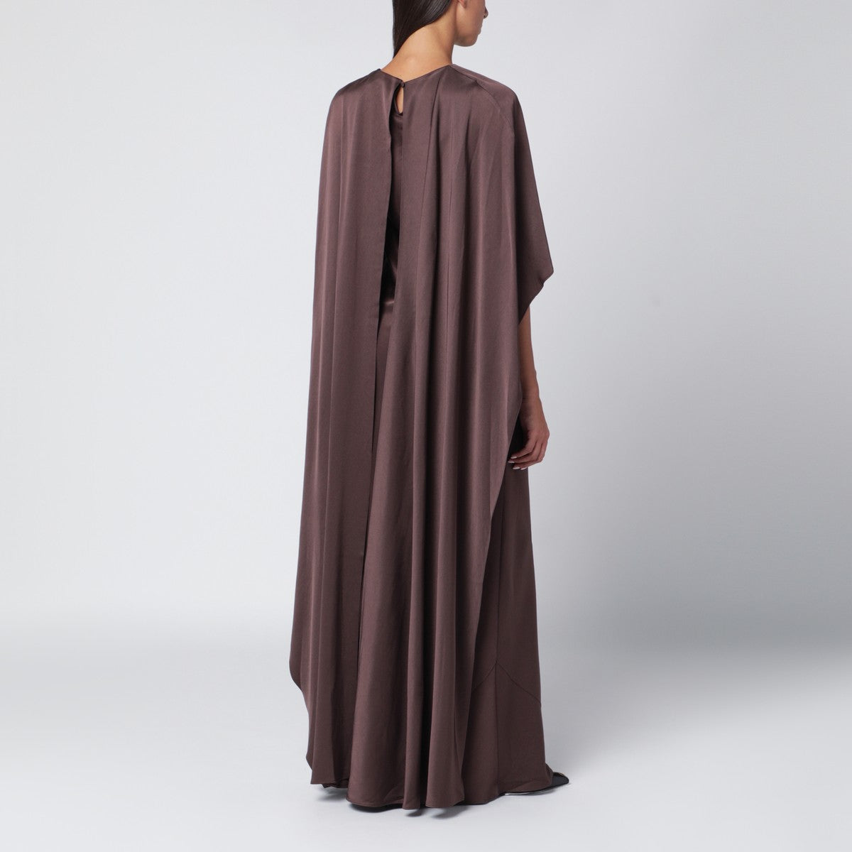 SIMKHAI Izel long dress in chocolate colour SIMKHAI 