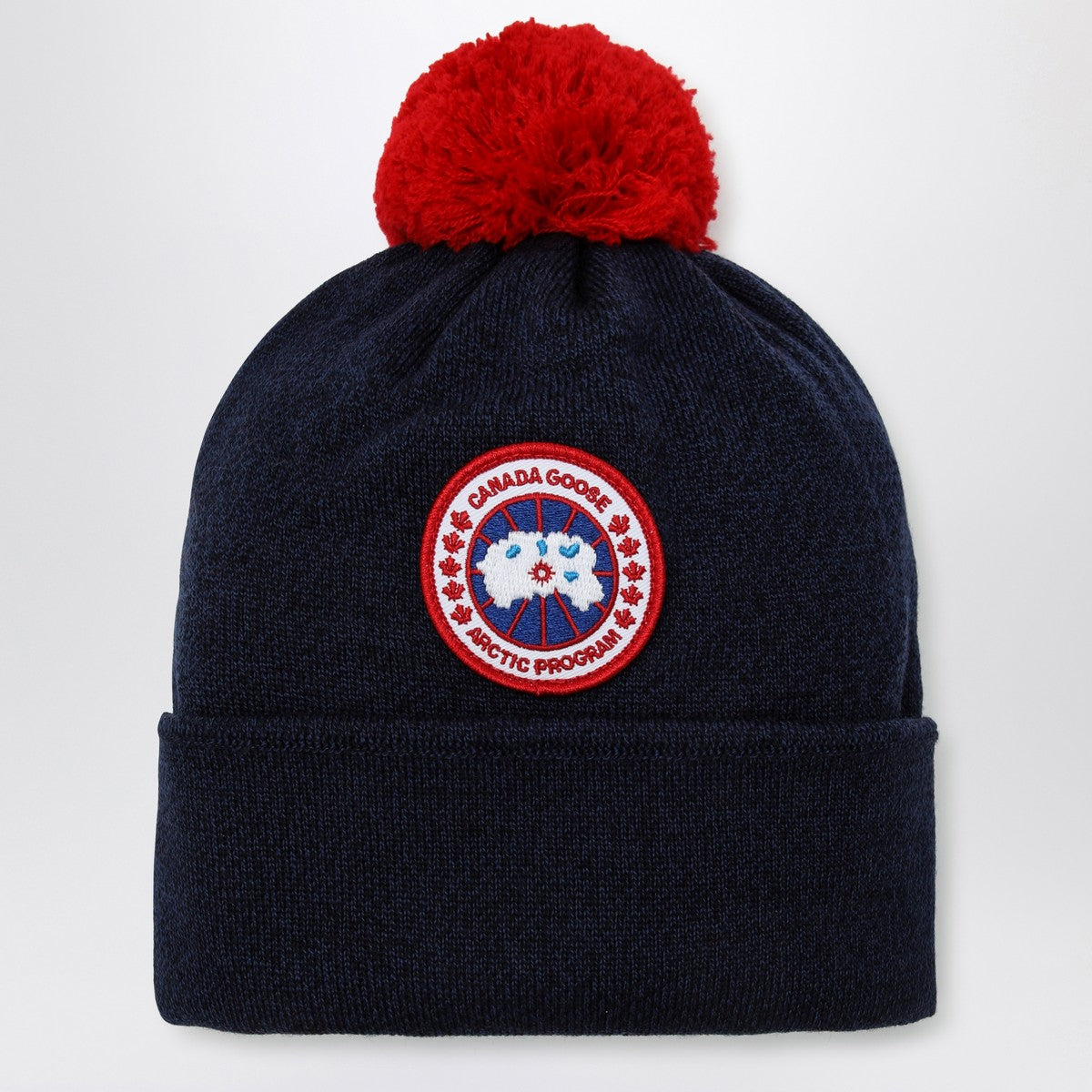 Canada Goose Navy blue wool bonnet with pon pon Canada Goose 