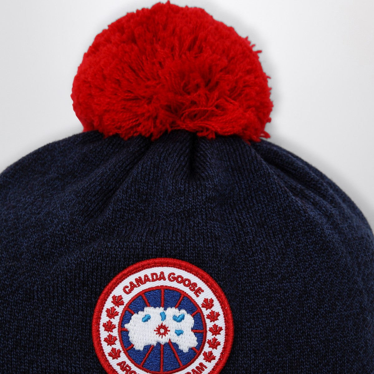 Canada Goose Navy blue wool bonnet with pon pon Canada Goose 