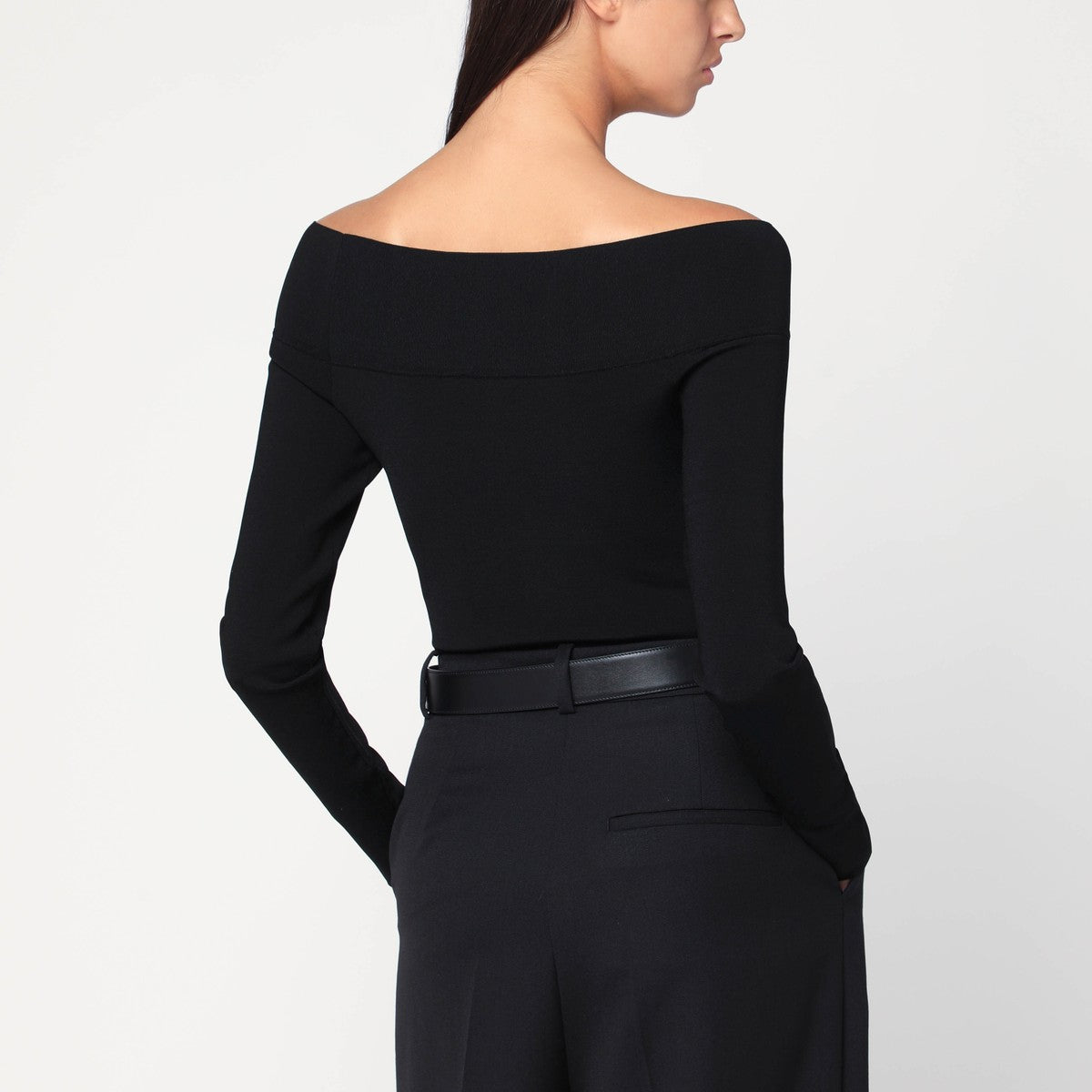 Stella McCartney Black viscose-blend top Stella McCartney 