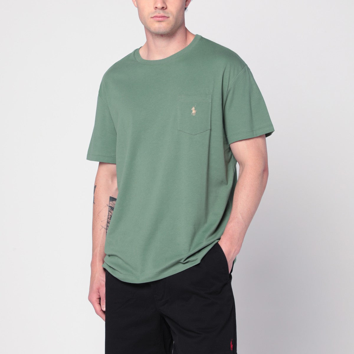 Polo Ralph Lauren Green cotton T-shirt Classic-Fit Polo Ralph Lauren 