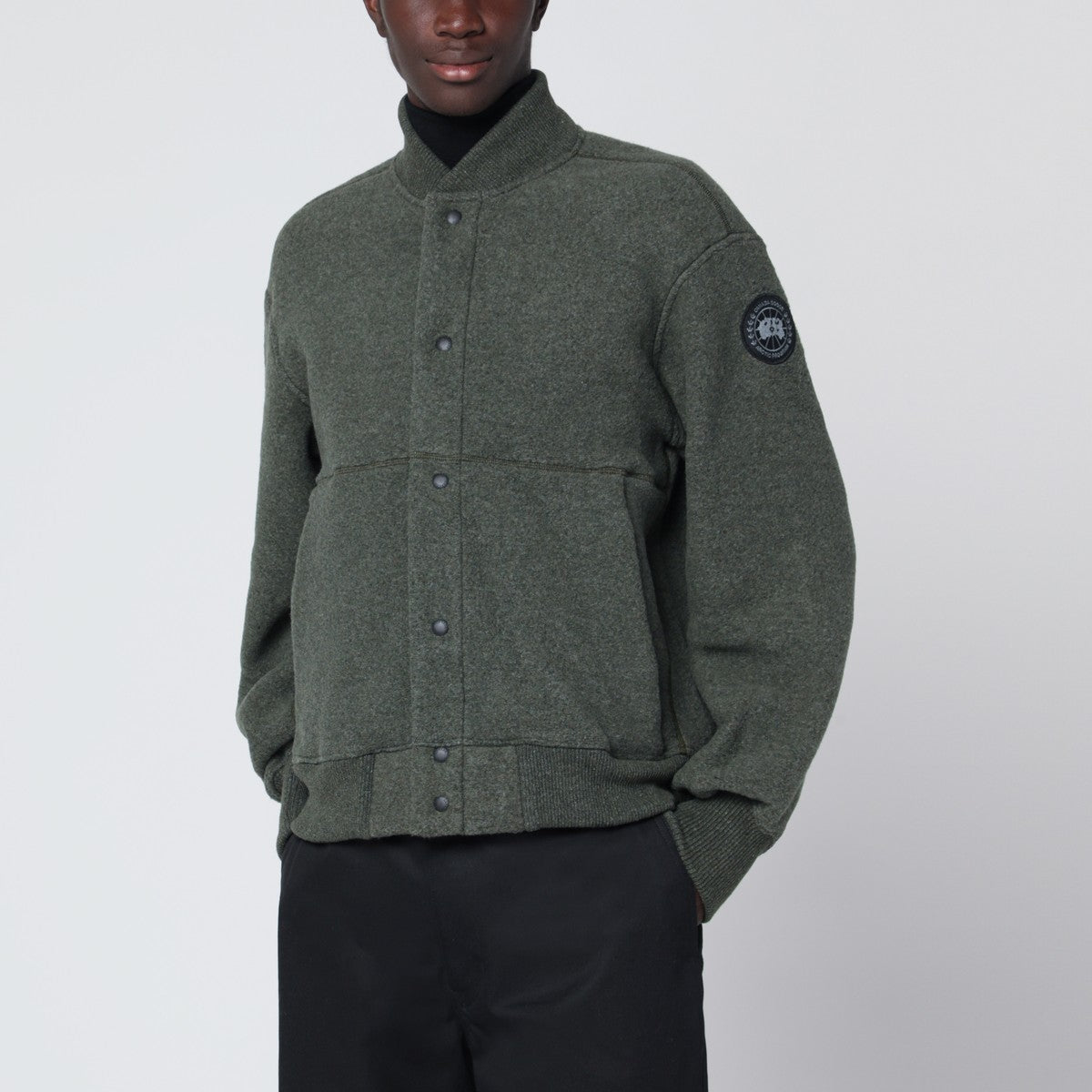 Canada Goose Hudson sage green fleece bomber Black Label Canada Goose 