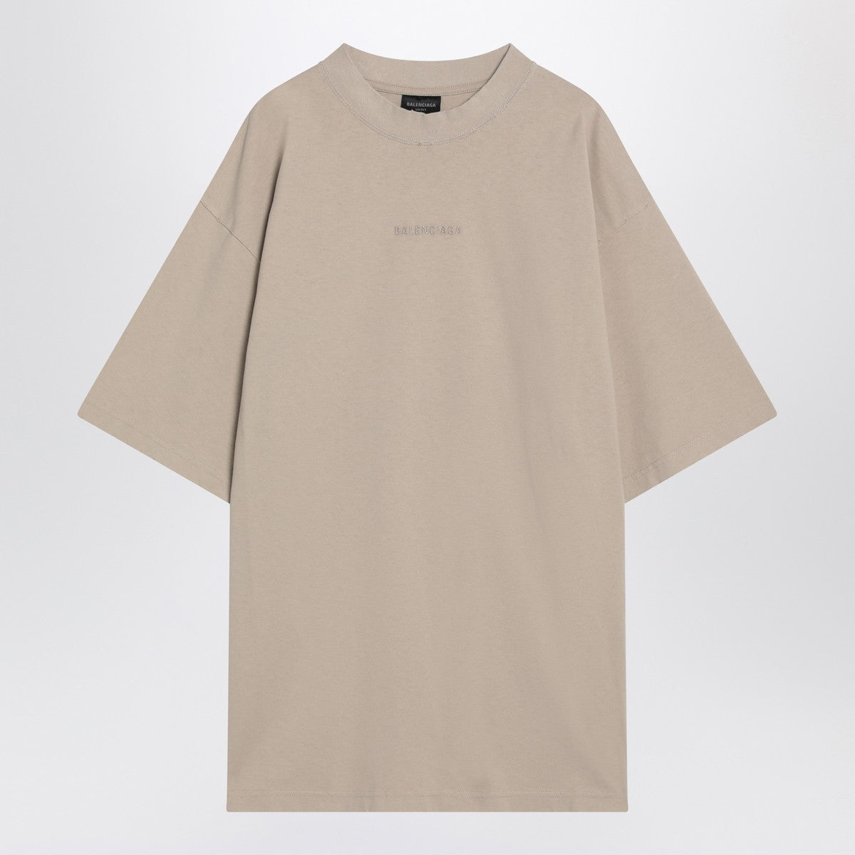Beige New Balenciaga Back Medium Fit T-shirt Balenciaga 