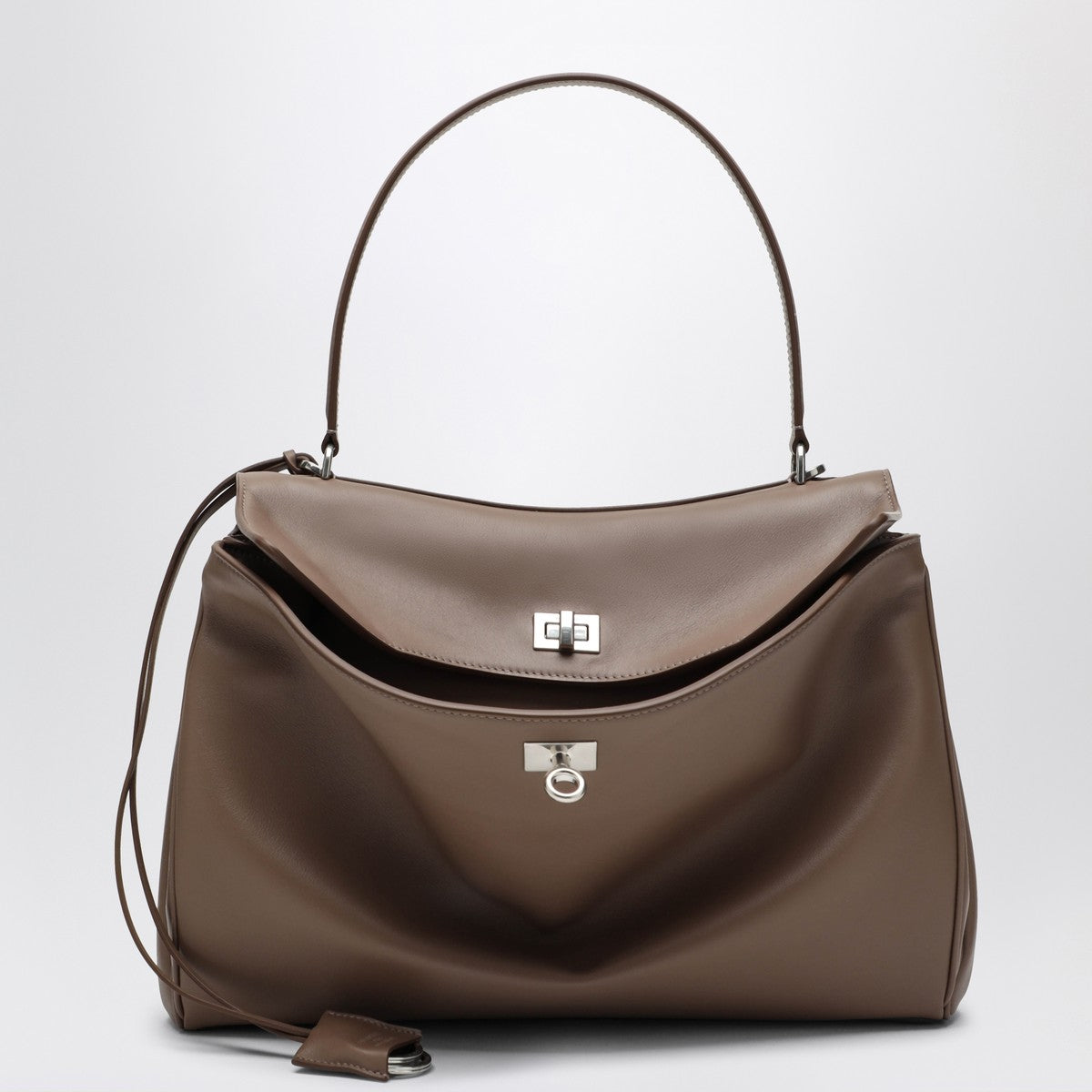 Balenciaga Medium Rodeo bag in taupe smooth calfskin Balenciaga 