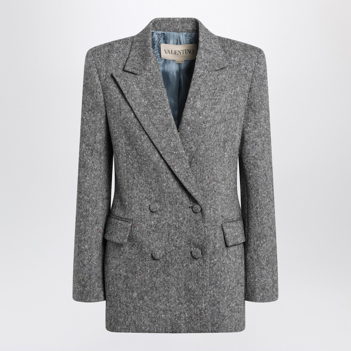 Valentino Double-breasted jacket in natté wool bouclé Valentino 