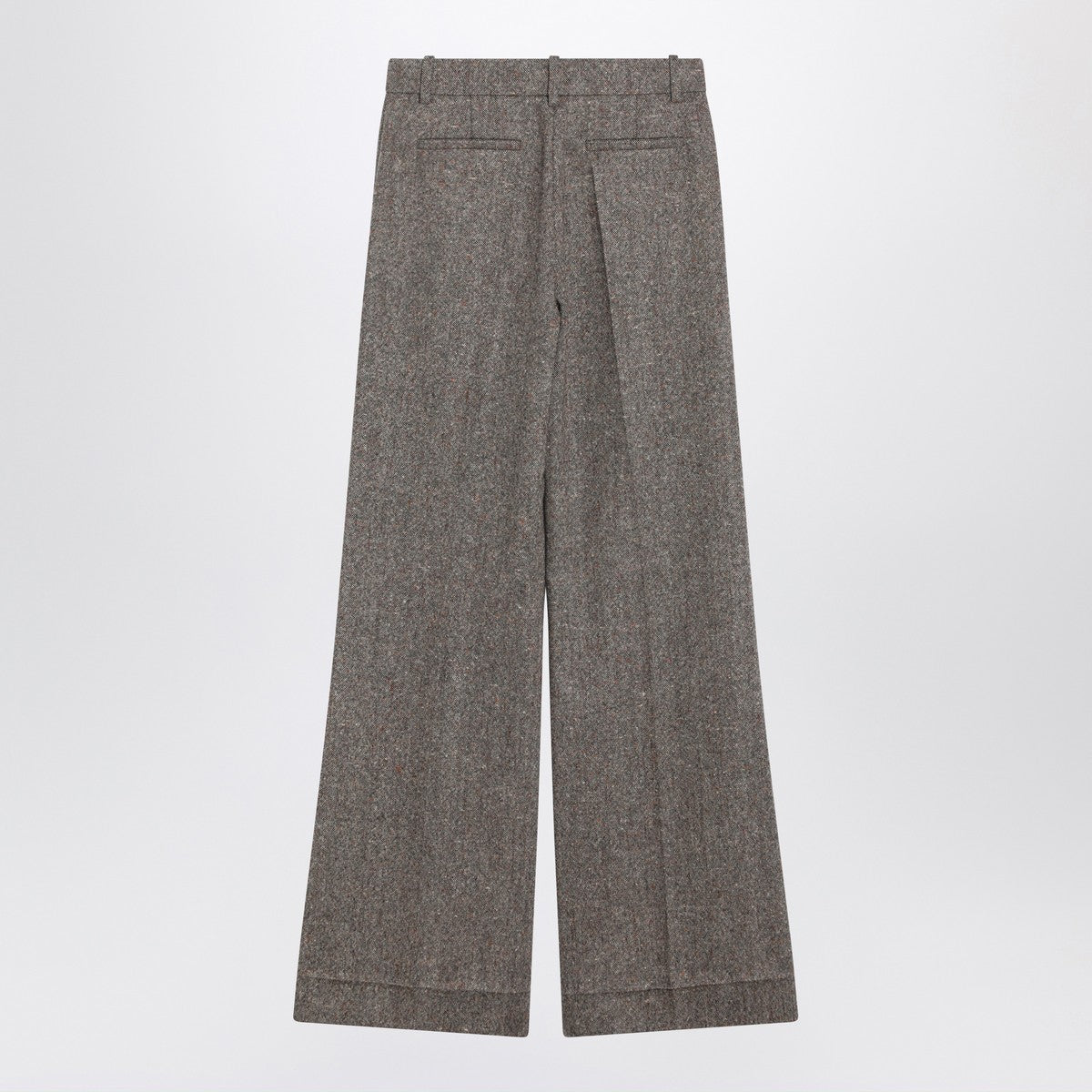 Valentino Ivory/brown patterned wool trousers Valentino 