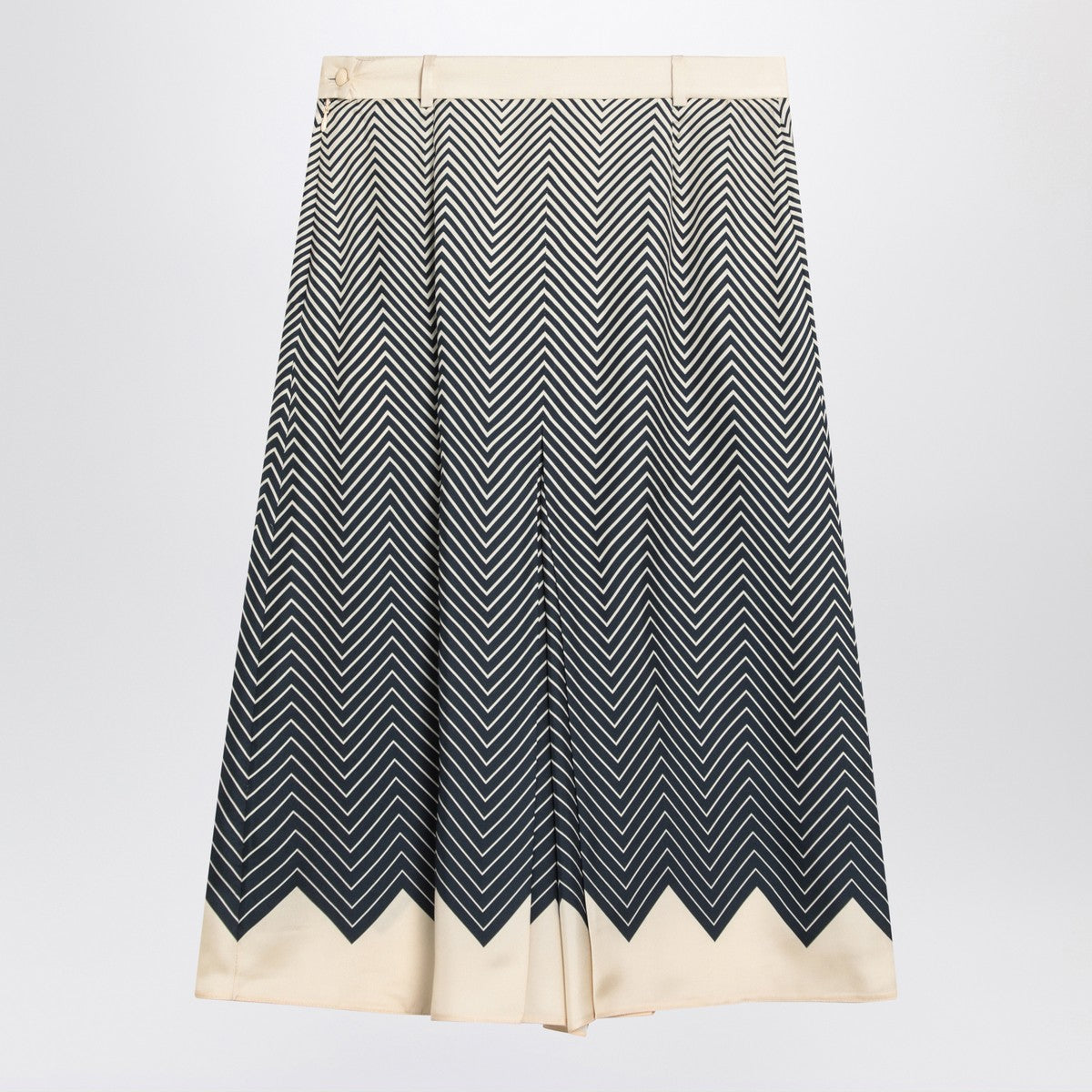 Valentino Blue/ivory silk skirt Valentino 