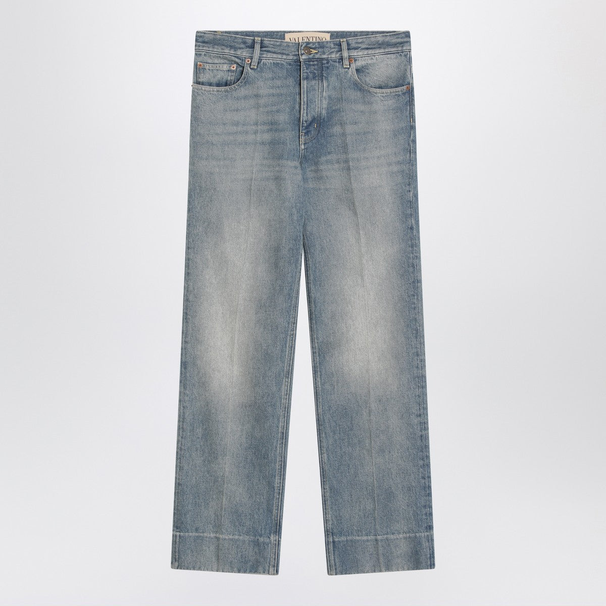 Valentino Medium blue washed-effect jeans Valentino 