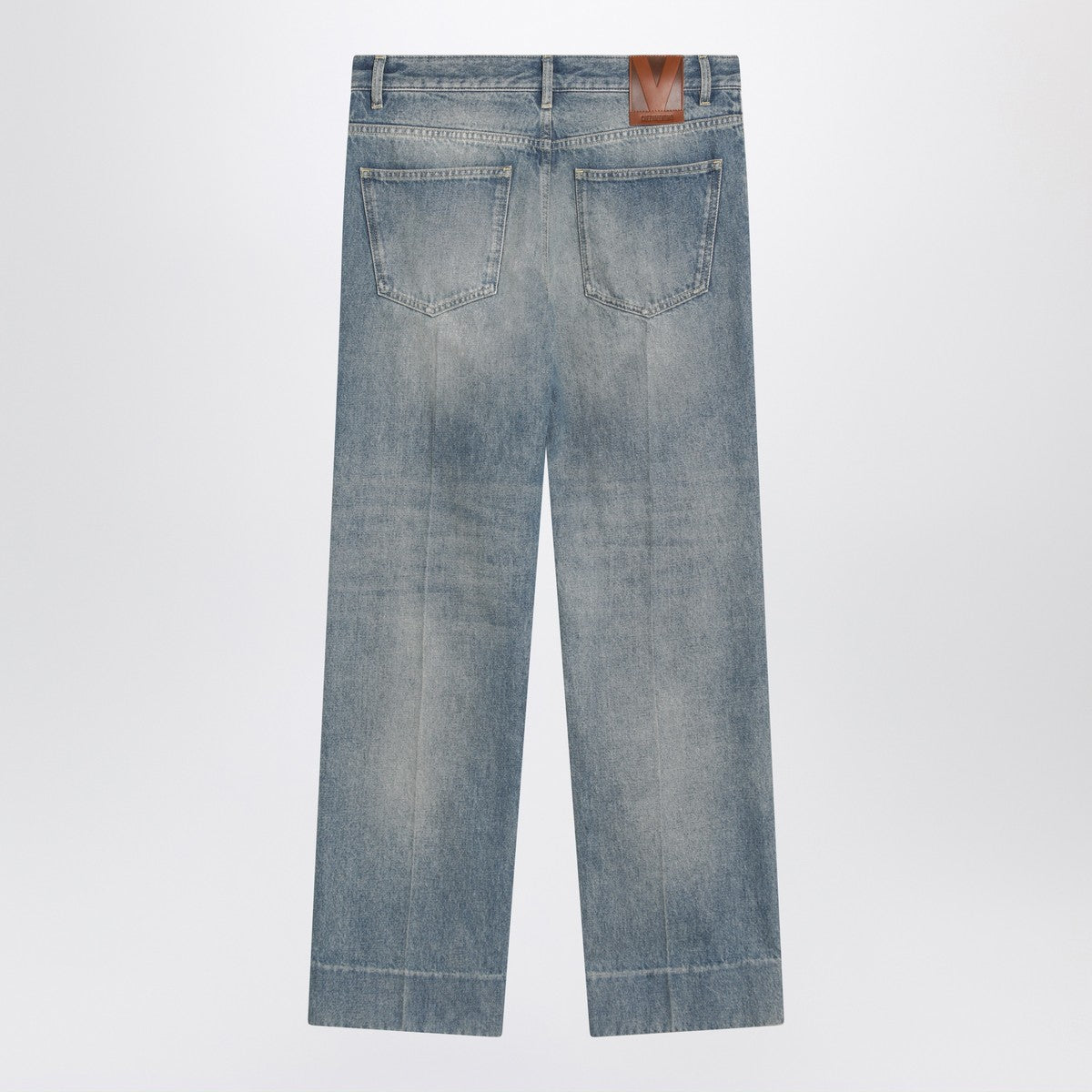 Valentino Medium blue washed-effect jeans Valentino 