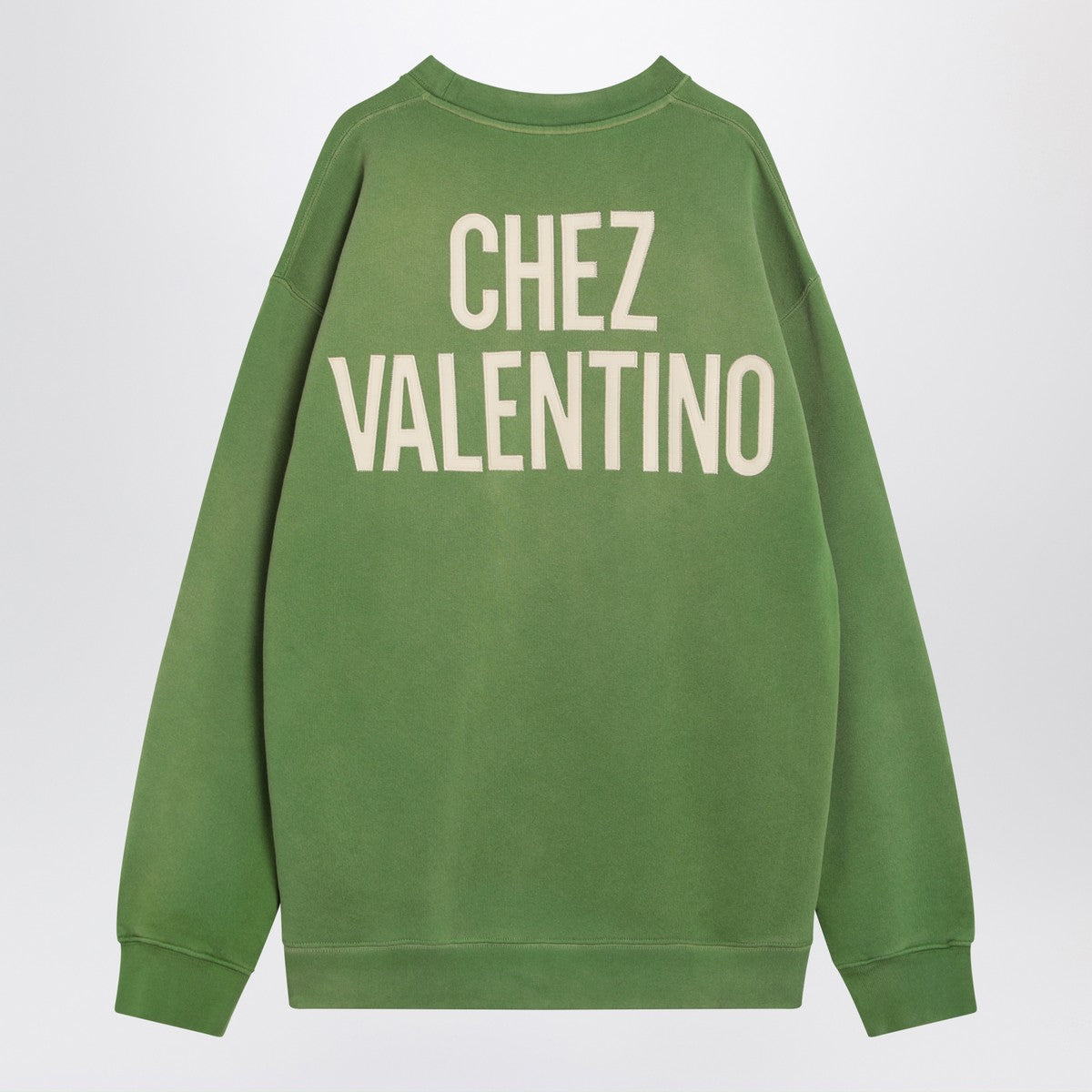 Crew neck sweatshirt Chez Valentino green Valentino 