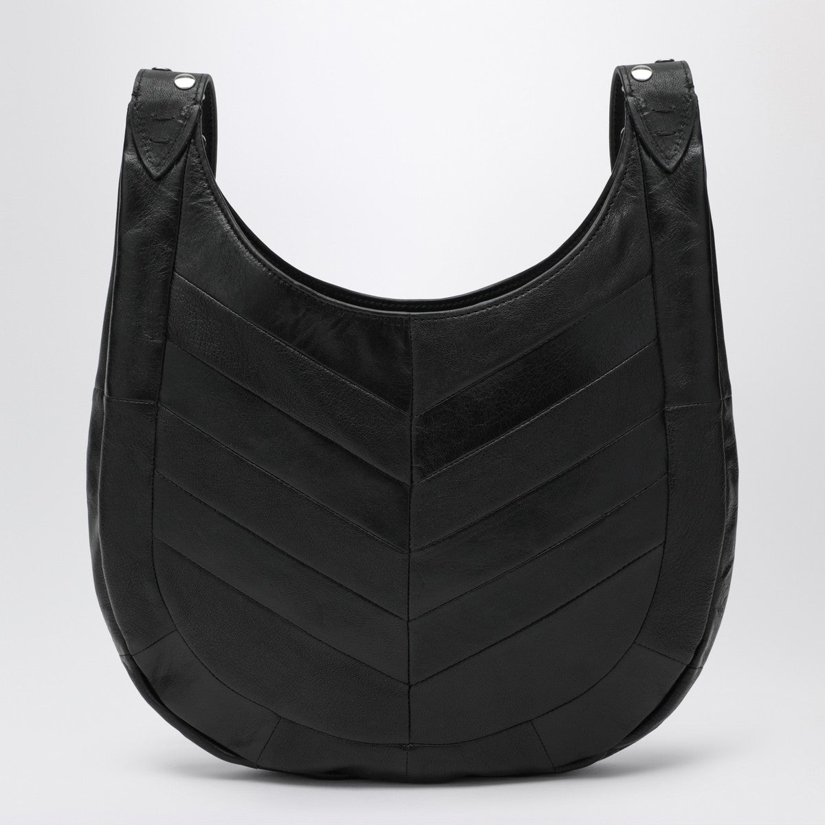 Valentino Garavani Small Hoboho bag in black chevron-pattern nappa Valentino Garavani 
