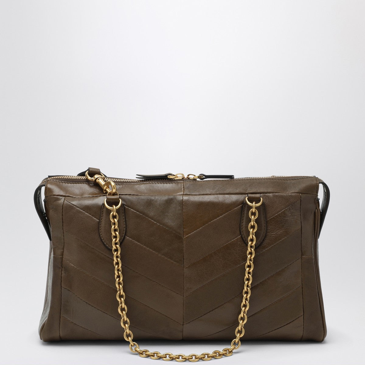 Valentino Garavani Panthea bag in tundra-colored chevron-pattern nappa Valentino Garavani 