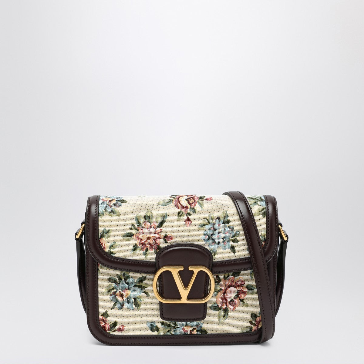 Valentino Garavani Small bag 9TO5 in jacquard fabric Papier Floral Valentino Garavani 