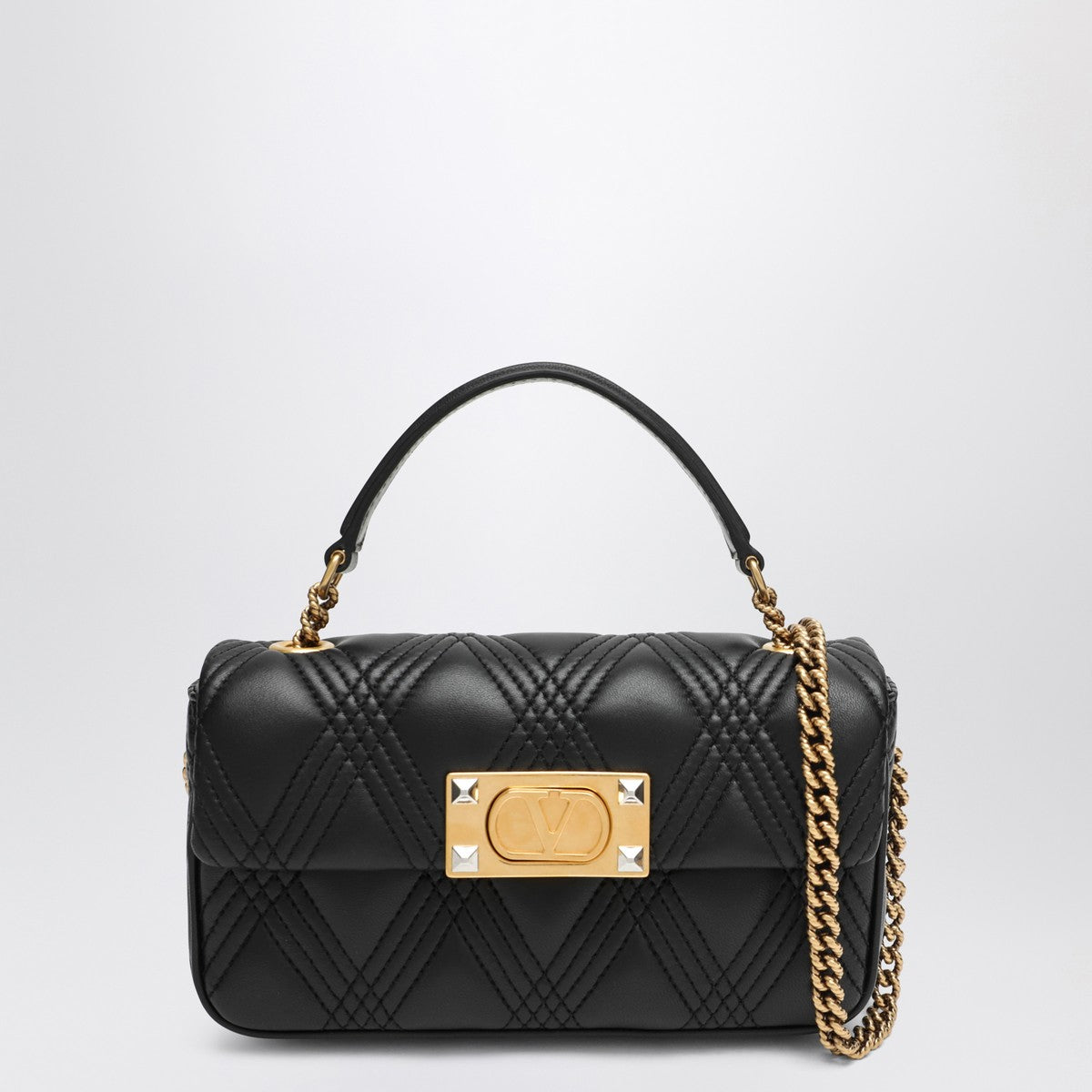 Valentino Garavani Small shoulder bag Quiltie 67 black Valentino Garavani 
