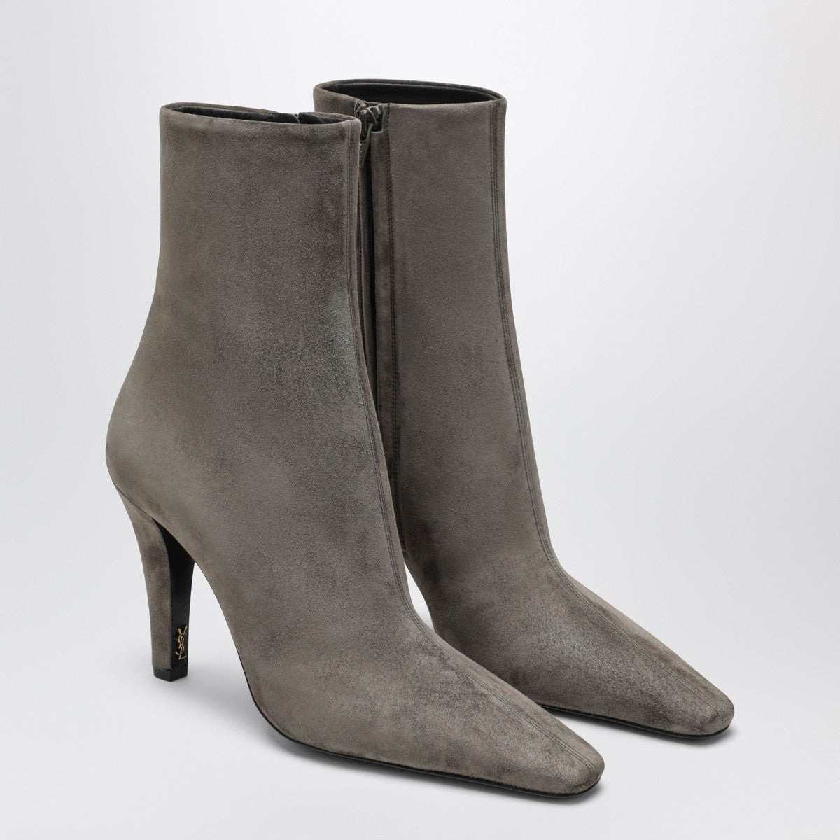 Saint Laurent Grey Jill suede ankle boots Saint Laurent 
