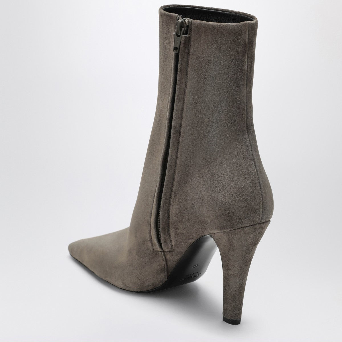 Saint Laurent Grey Jill suede ankle boots Saint Laurent 