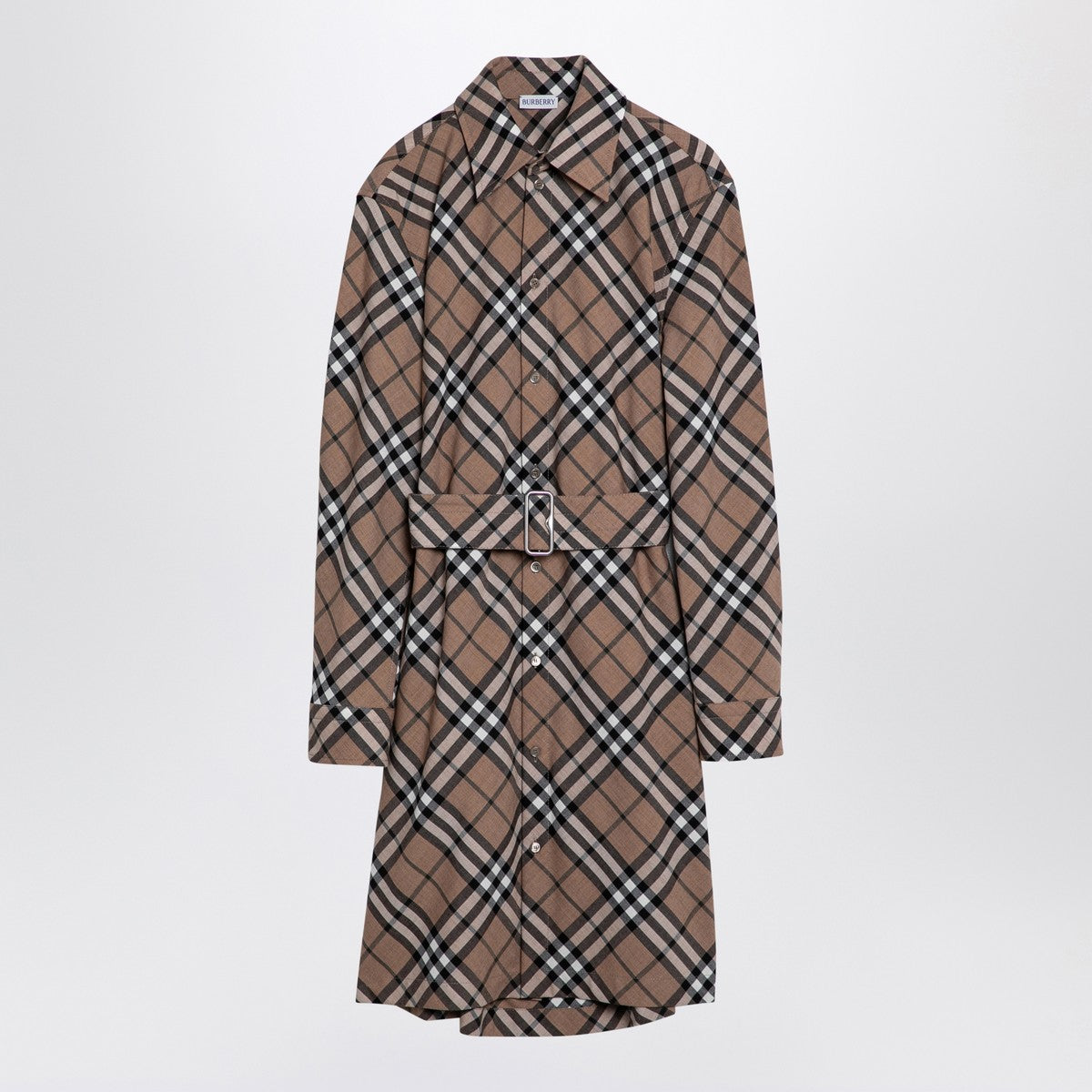 Burberry Check wool blend chemise dress Burberry 