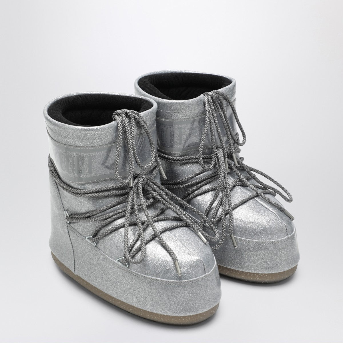 Moon Boot Silver Icon Low boots with glitter Moon Boot 
