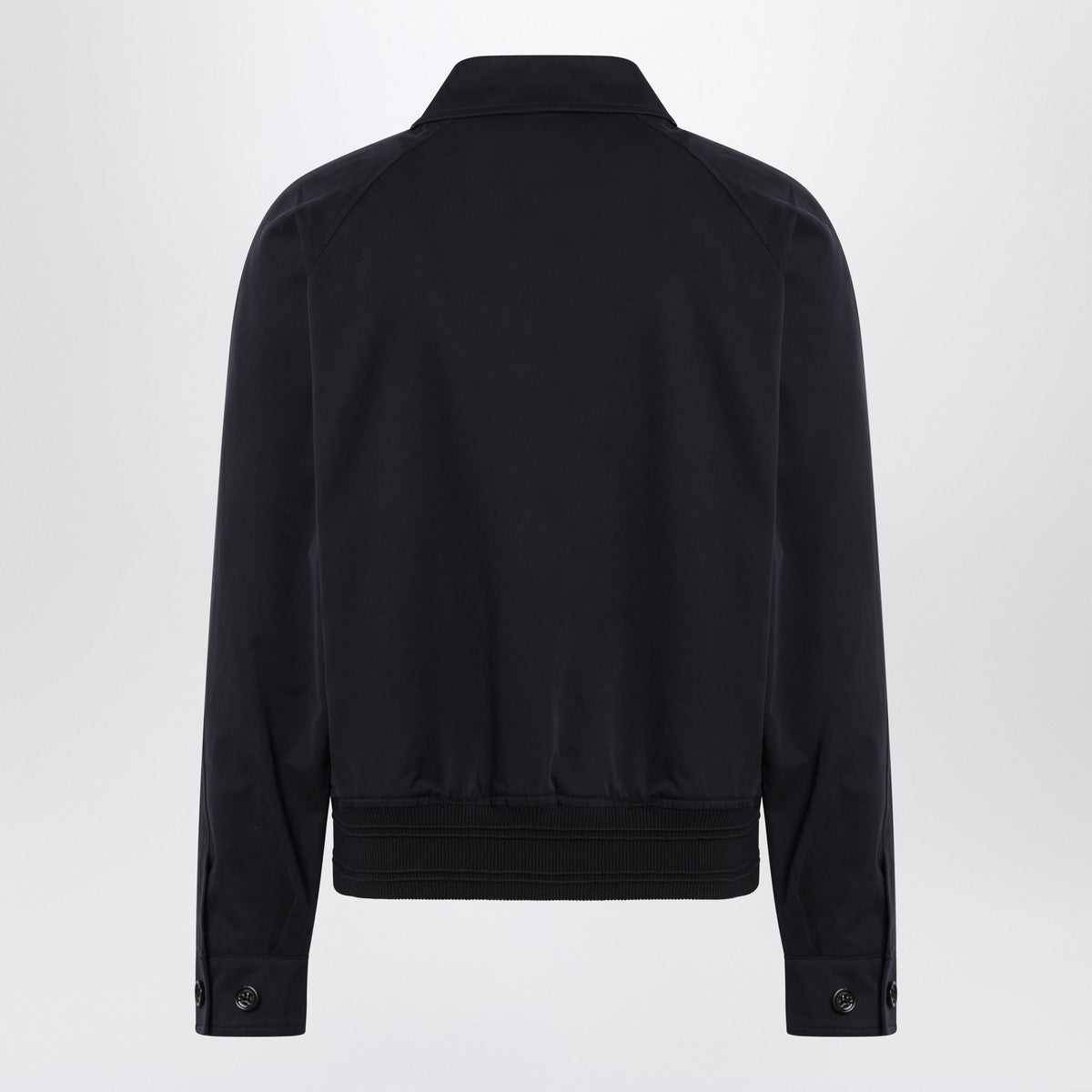 Burberry Harrington Jacket Navy Blue in Cotton Burberry 