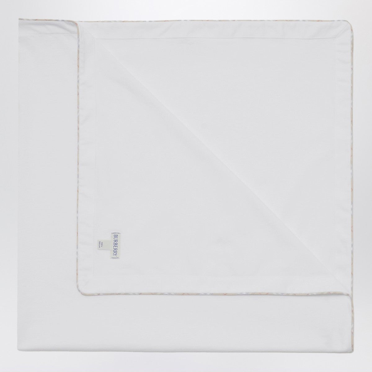 Burberry White cotton blanket Burberry 