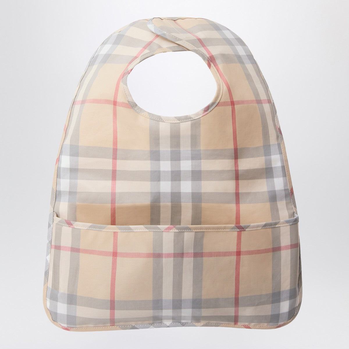 Burberry Light beige bib with Check pattern Burberry 