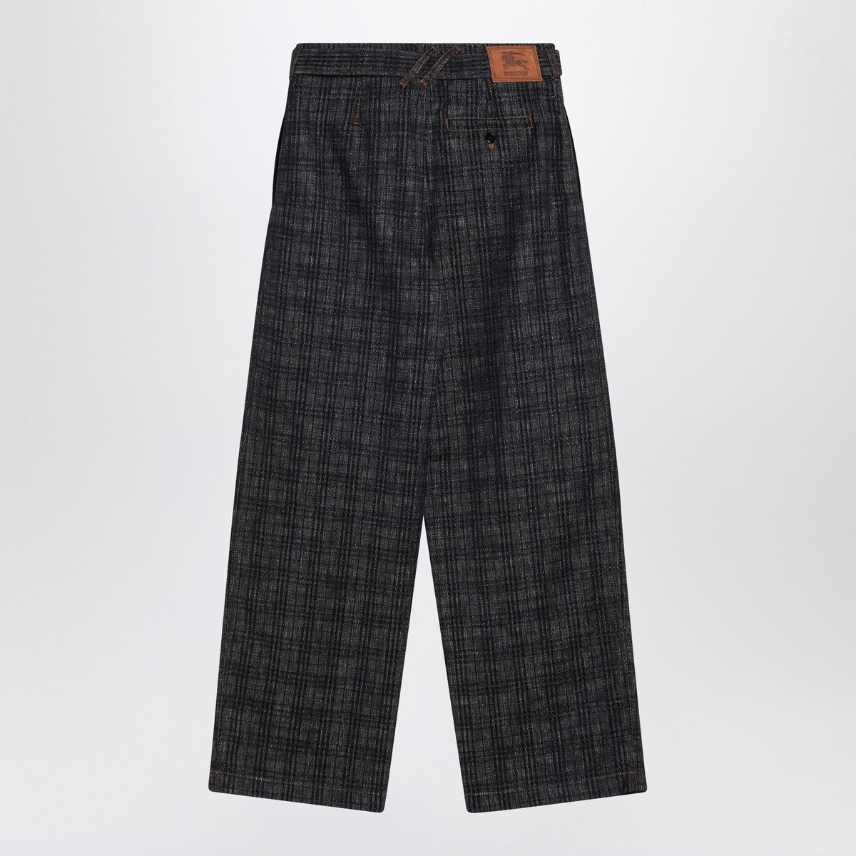 Burberry Indigo jeans in Check pattern denim Burberry 