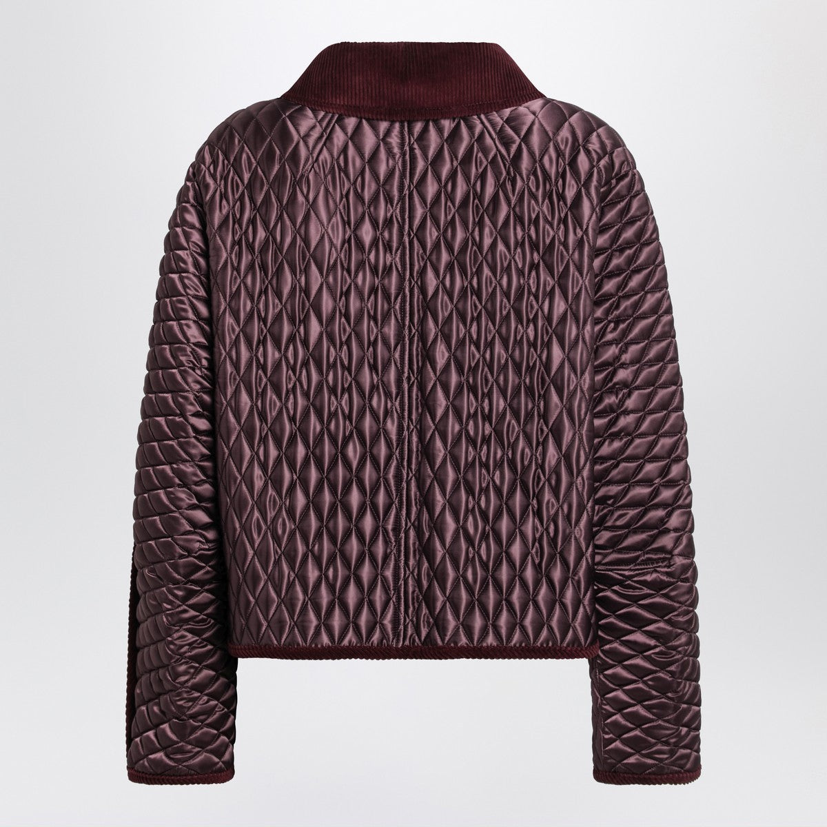 Burberry Mahogany Floriston cropped quilted nylon jacket Burberry 